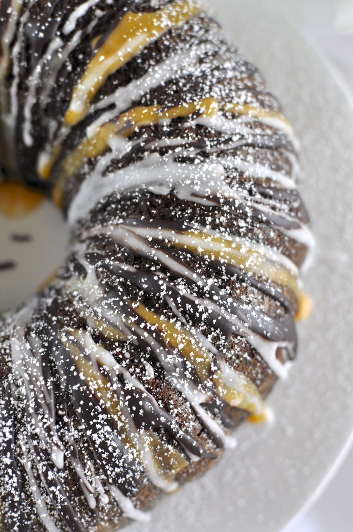 Chocolate spiced pumpkin bundt cake