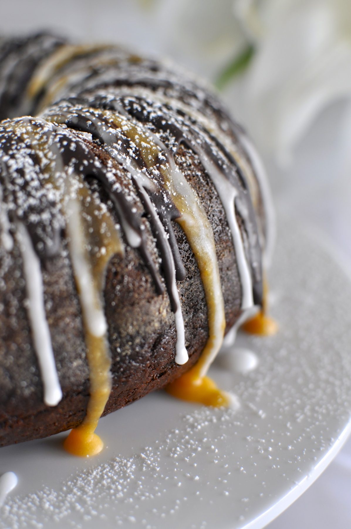 Chocolate spiced pumpkin bundt cake
