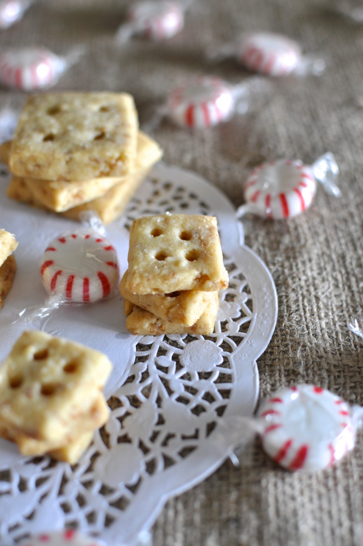 Rum praline shortbread