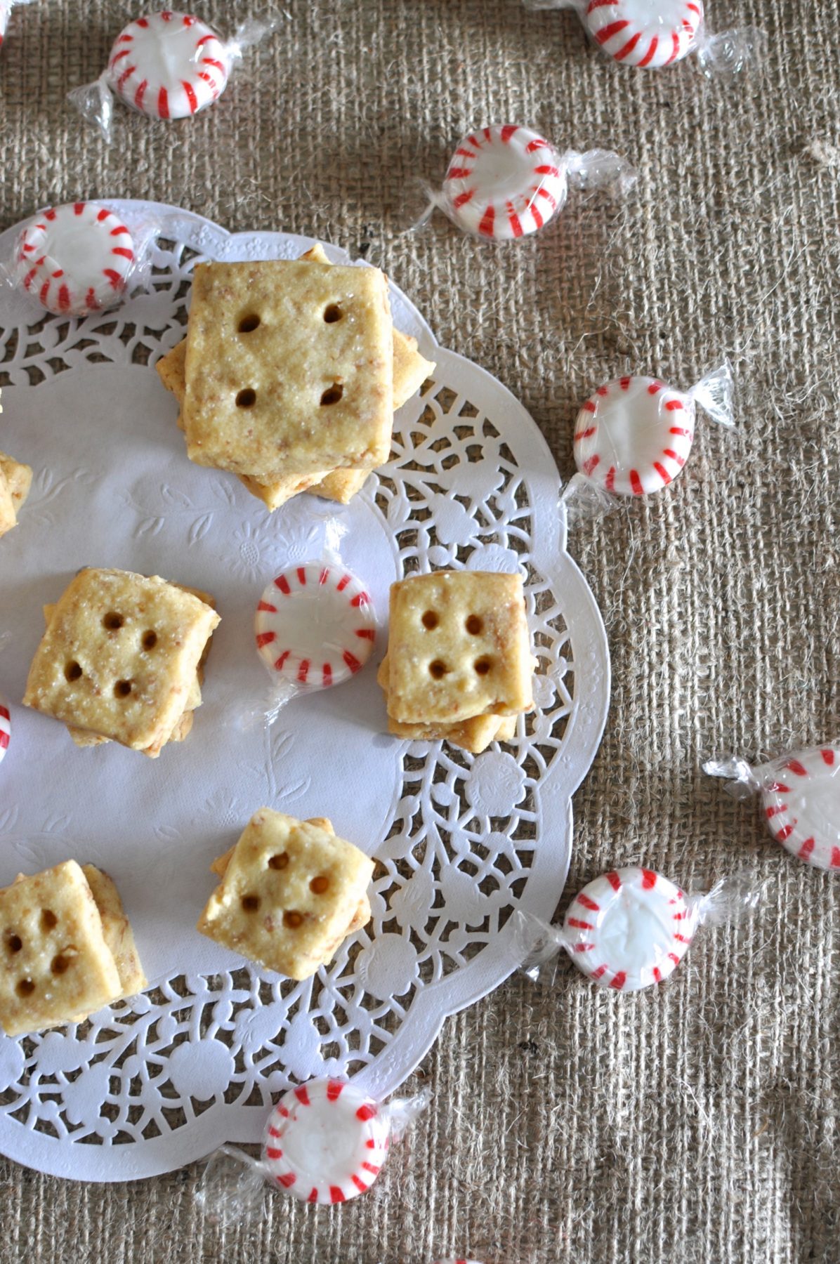 Rum praline shortbread