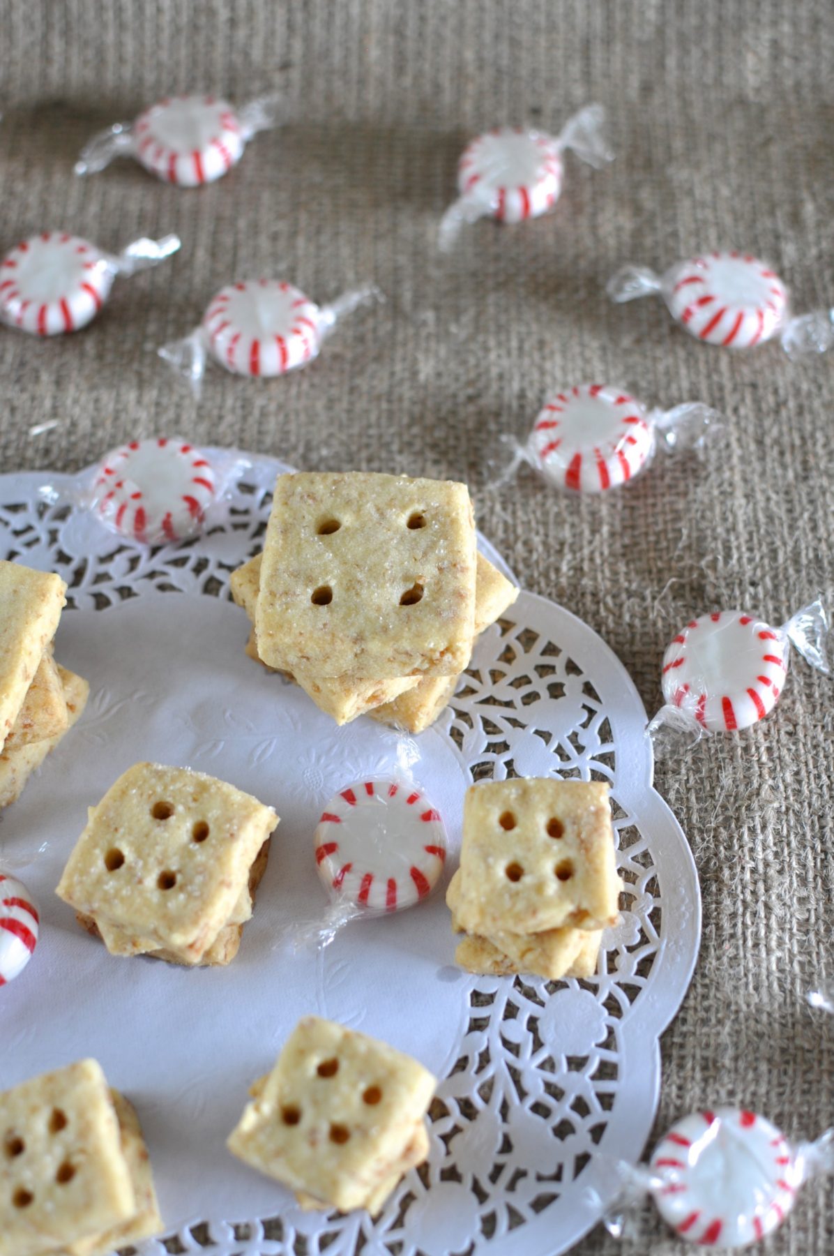 Rum praline shortbread