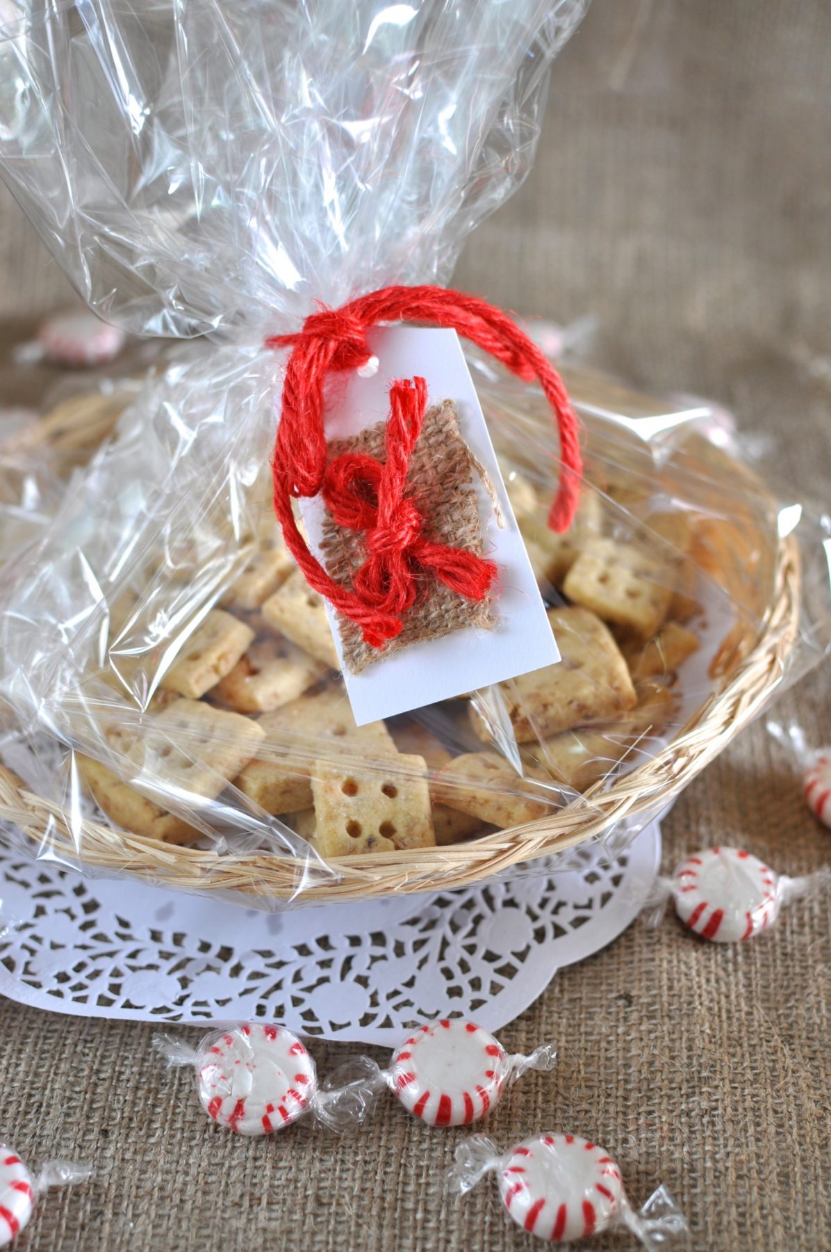 Rum praline shortbread