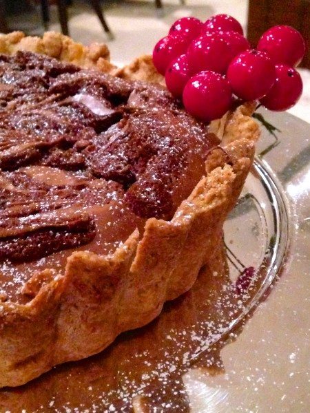 Salted caramel brownie pie