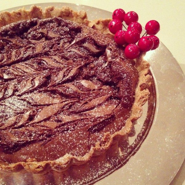 Salted caramel brownie pie