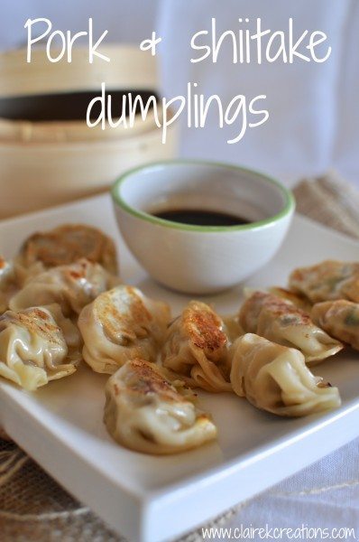 Pork and shiitake dumplings