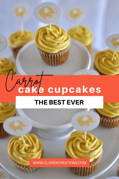 Best easy carrot cake cupcakes + cream cheese frosting
