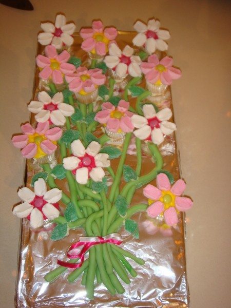 Flower cupcakes