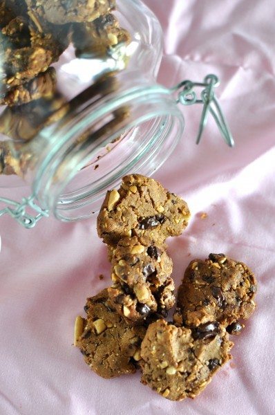 Gluten free Chocolate peanut butter cookies via www.clairekcreations.com