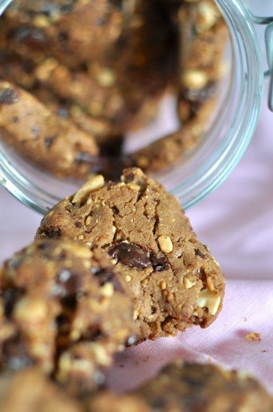 Gluten free Chocolate peanut butter cookies via www.clairekcreations.com