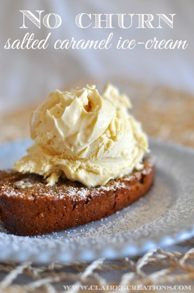 No churn salted caramel ice cream