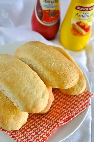 Hot Dog Rolls via www.clairekcreations.com