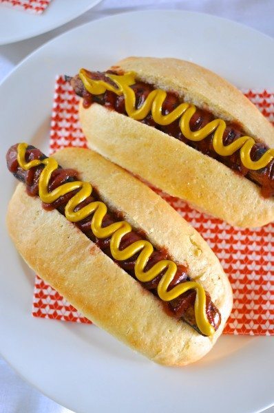 Hot Dog Rolls via www.clairekcreations.com