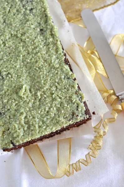 Choc peppermint brownies