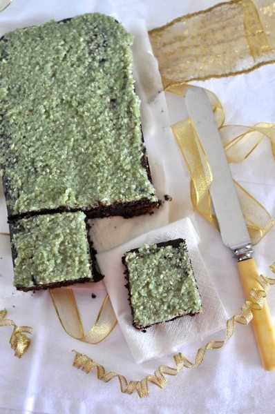Choc peppermint brownies