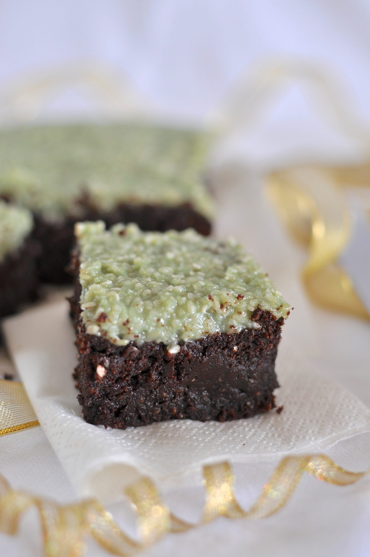 Choc peppermint brownies