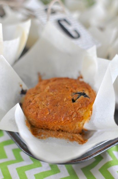 Orange passionfruit and blueberry muffins via www.clairekcreations.com