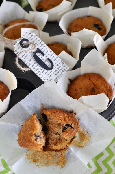 Orange passionfruit and blueberry muffins via www.clairekcreations.com