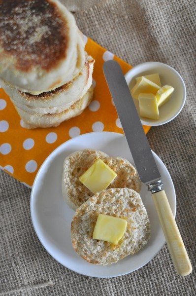 Sourdough English muffins