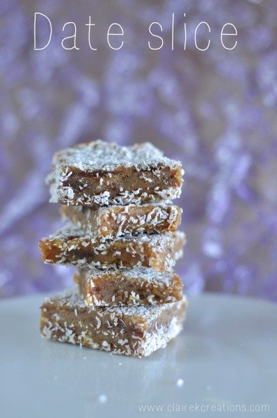 Date slice via www.clairekcreations.com