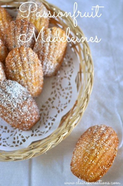 Passionfruit Madeleines