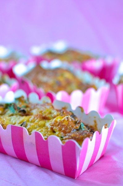 ham and vegetable mini frittatas via www.clairekcreations.com