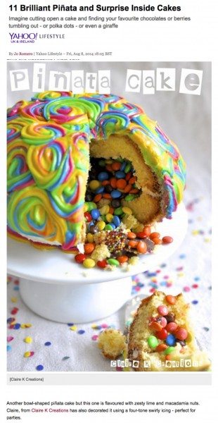 Pinata cake on yahoo
