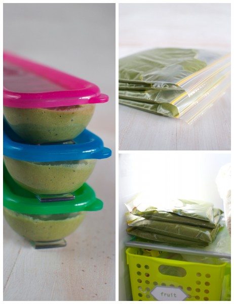 Freezing options for 2 minute green smoothie