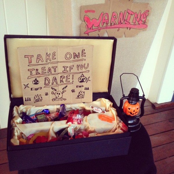 Also ready for trick or treaters