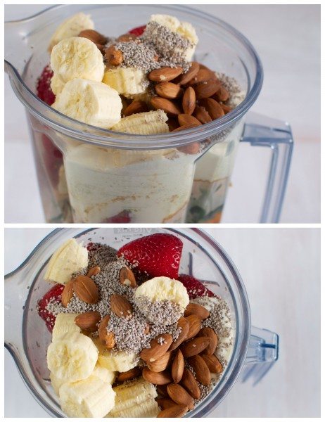 The blender loaded up