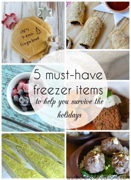5 must have freezer items to help you survive the holidays via ww.clairekcreations.com