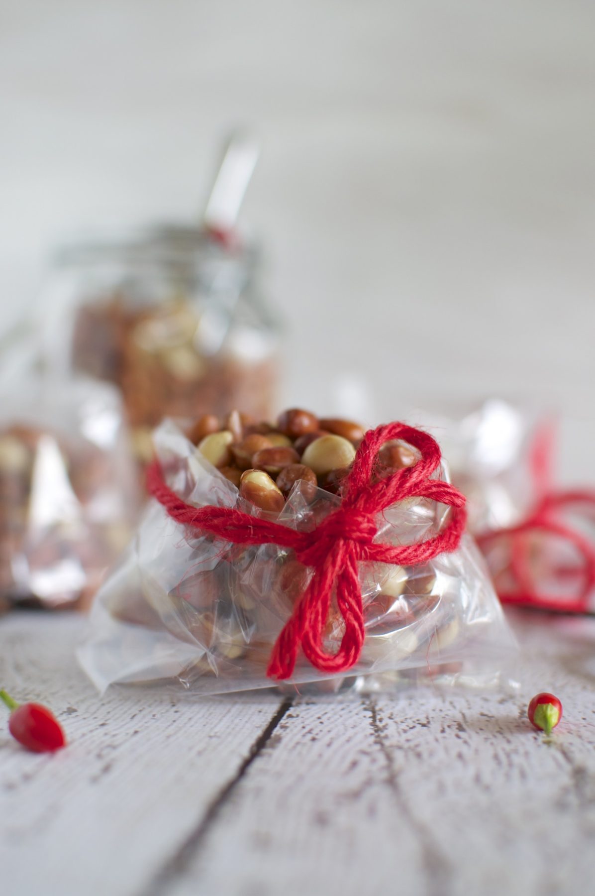 Chili peanuts via www.clairekcreations.com