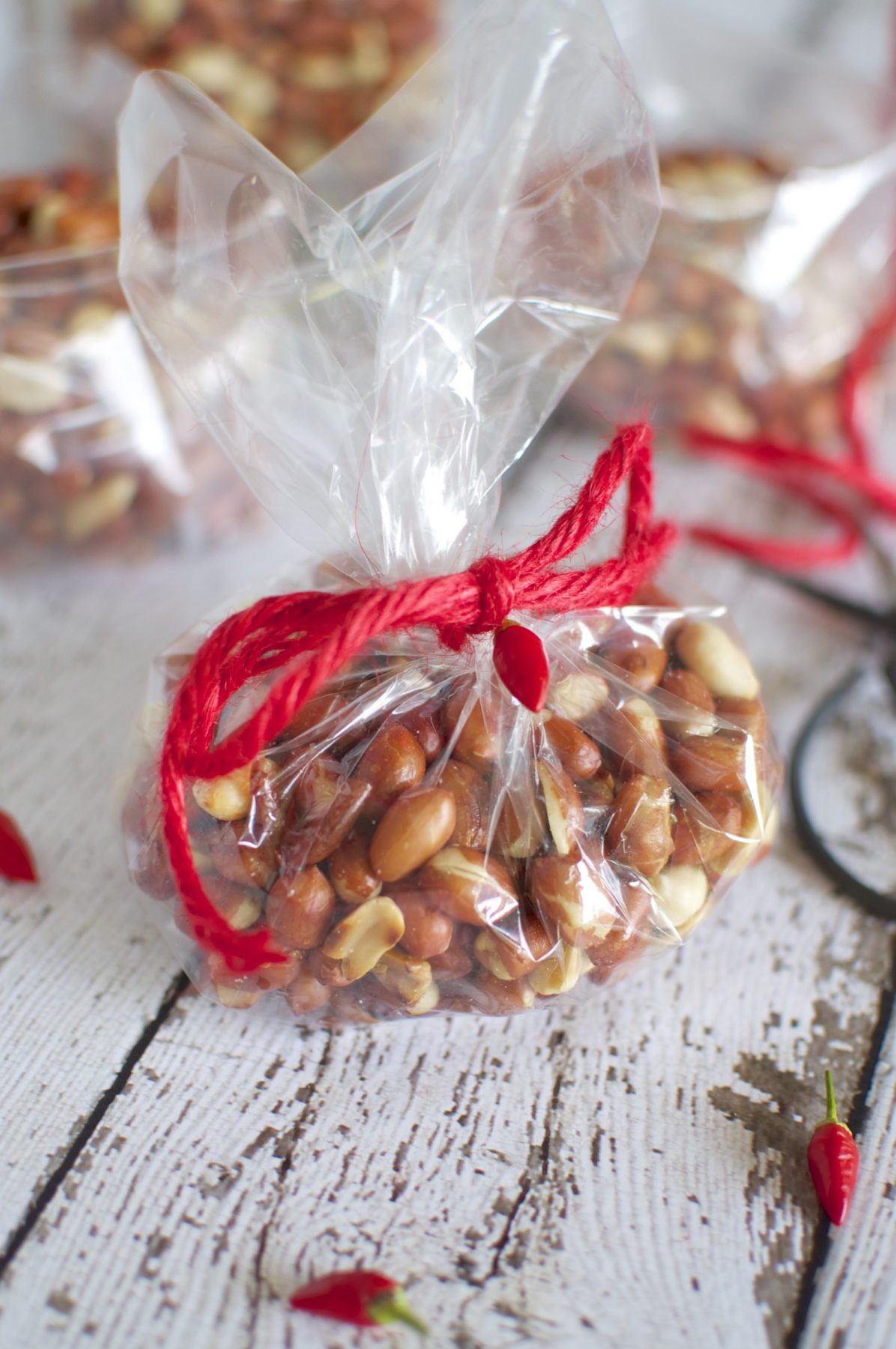 Chili peanuts via www.clairekcreations.com
