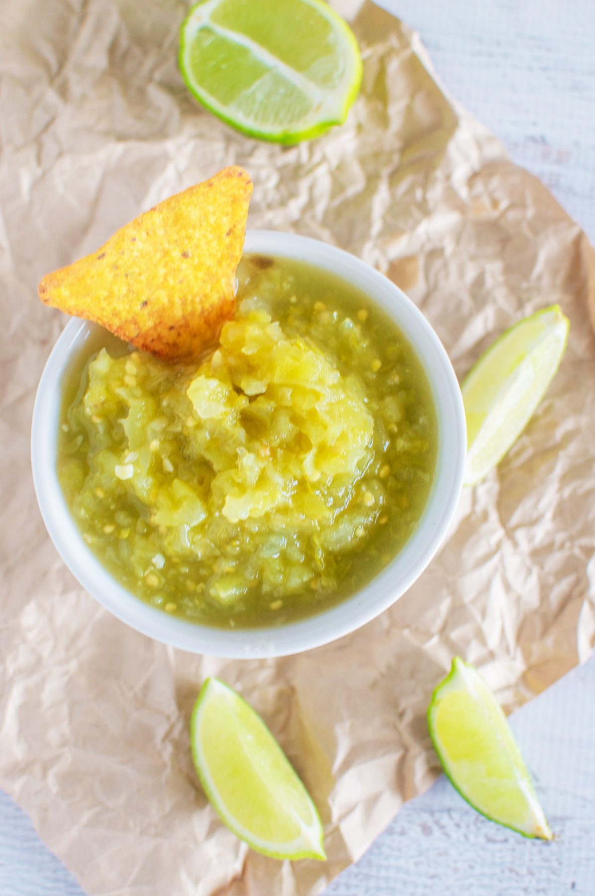 Green tomato salsa via www.clairekcreations.com