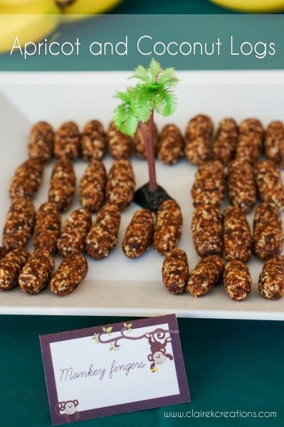 Apricot and coconut logs via www.clairekcreations.com