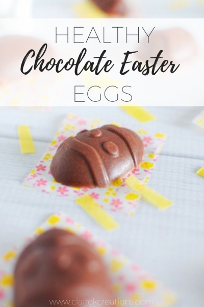 Easy to make healthy chocolate Easter Eggs