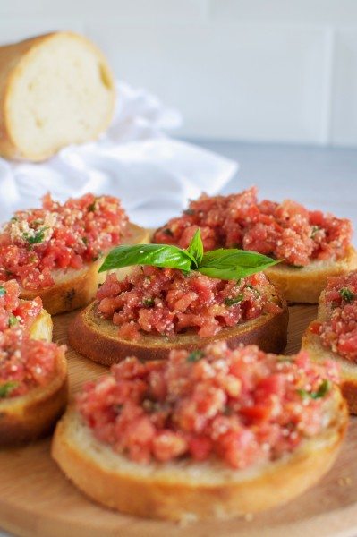 Bruschetta made in the thermomix.