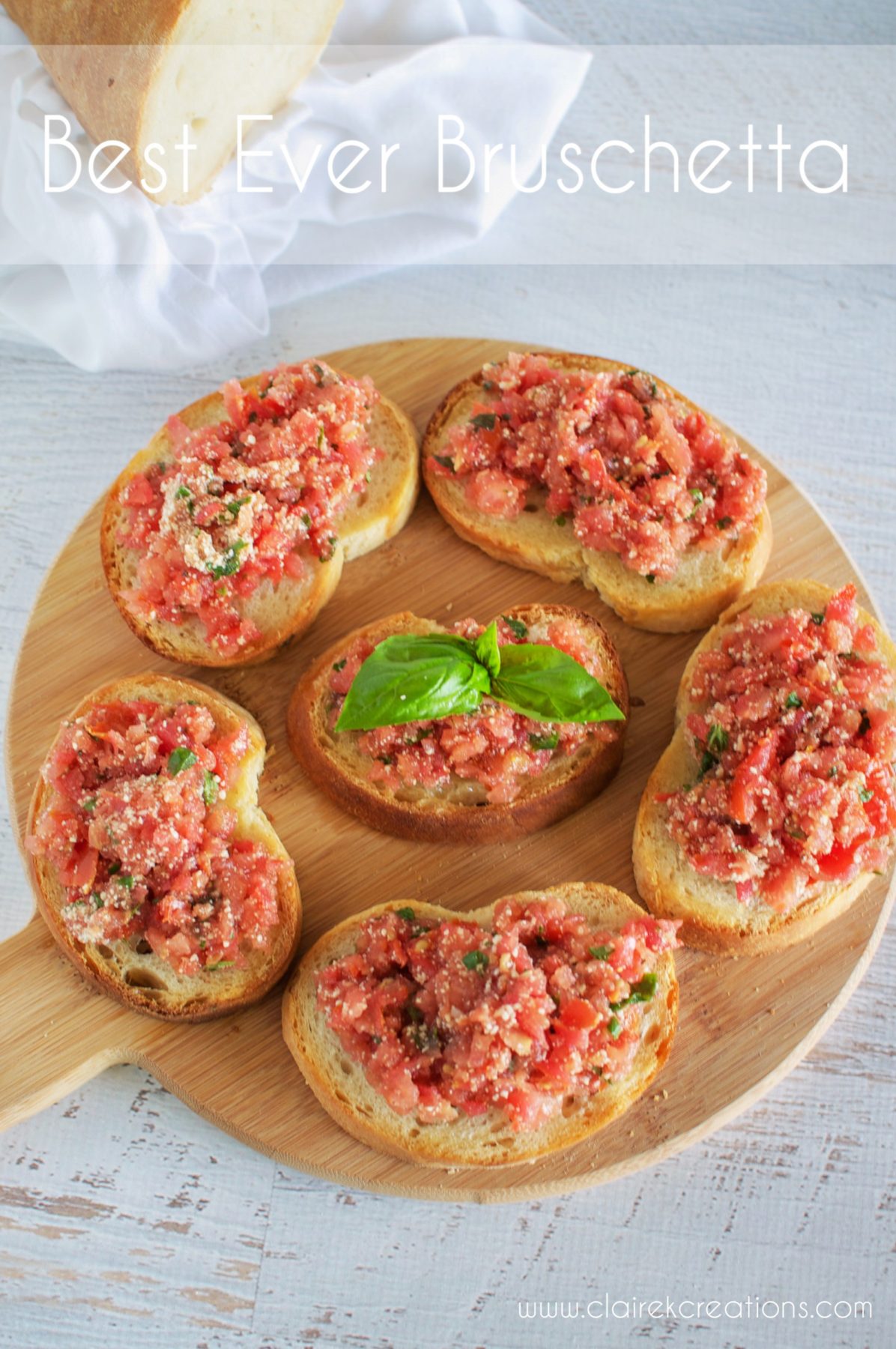 Best ever tomato bruschetta