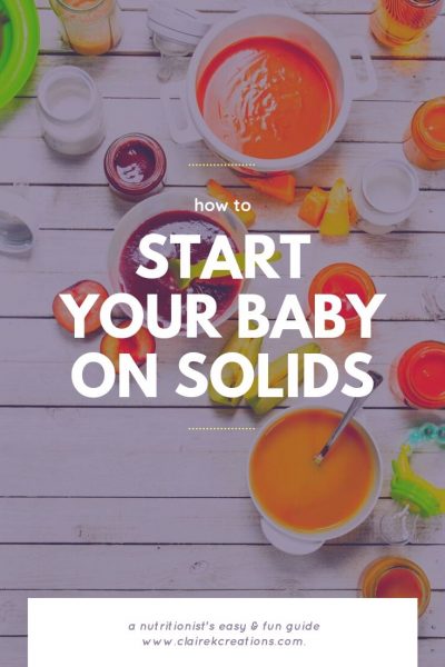 Introducing solids to babies