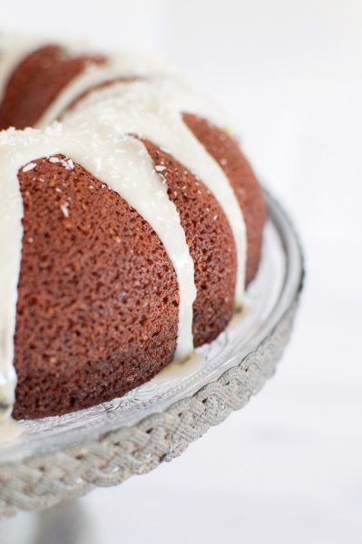Coconut and passionfruit pound cake via www.clairekcreations.com