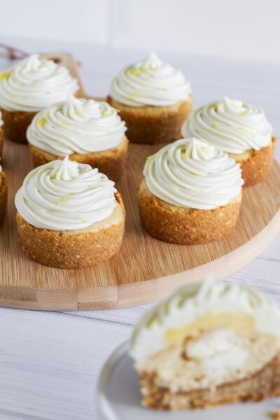 Lemon cheesecake cupcakes via www.clairekcreations.com