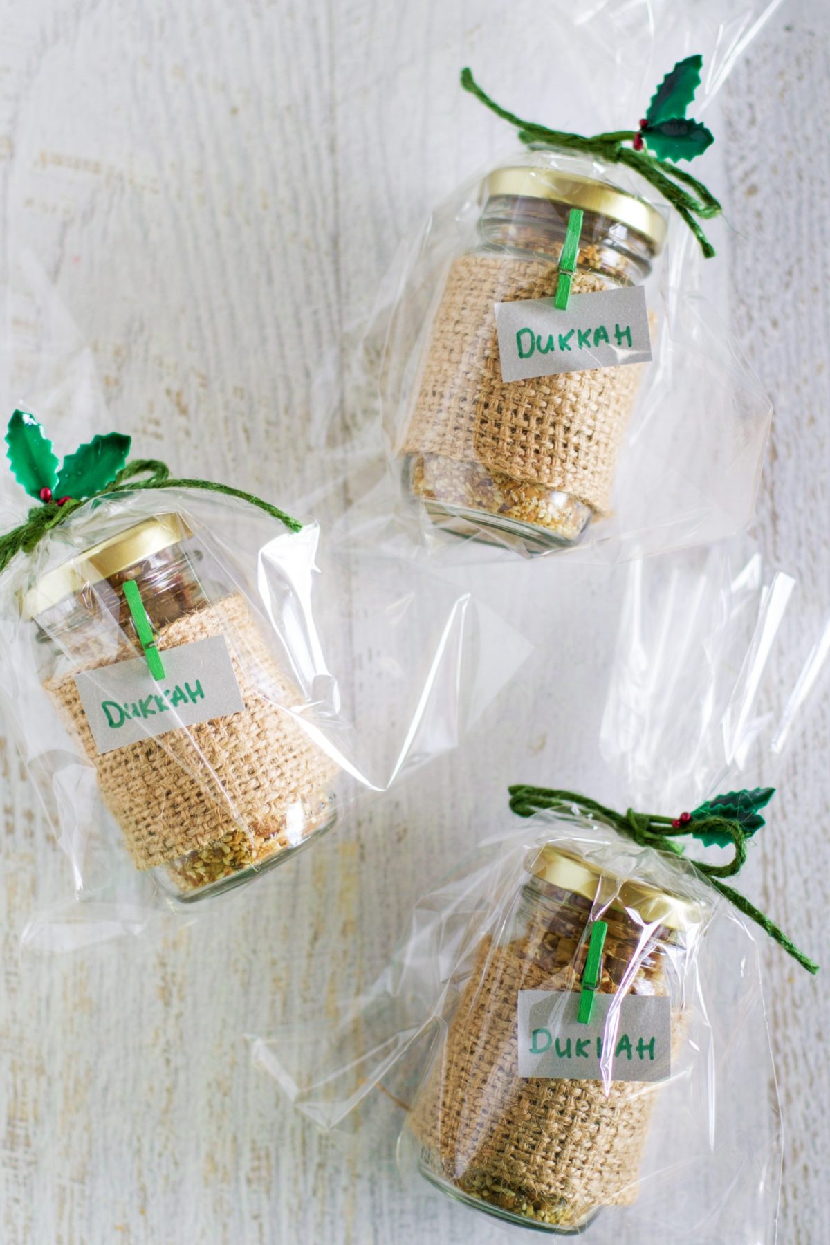 Homemade macadami dukkah christmas gift