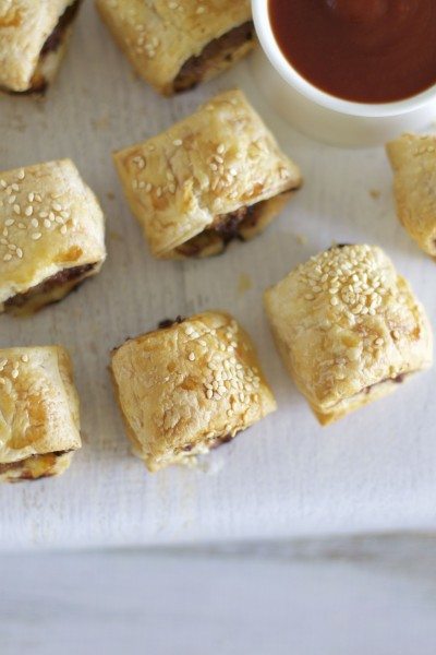 Party sausage rolls via www.clairekcreations.com