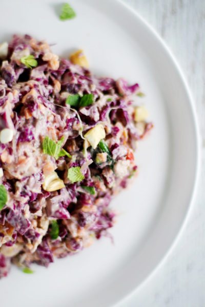 Raw Pad Thai with kelp noodles via www.clairekcreations.com