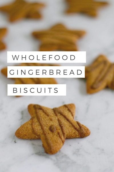 Wholefood gingerbread biscuits