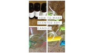 How to make scented soy candles via www.clairekcreations.com