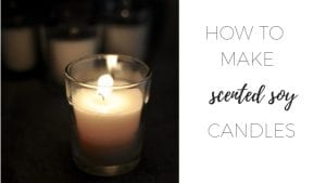 How to make scented soy candles via www.clairekcreations.com