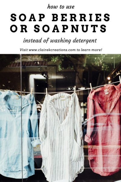 how to use soapberries or soapnuts in place of laundry detergent