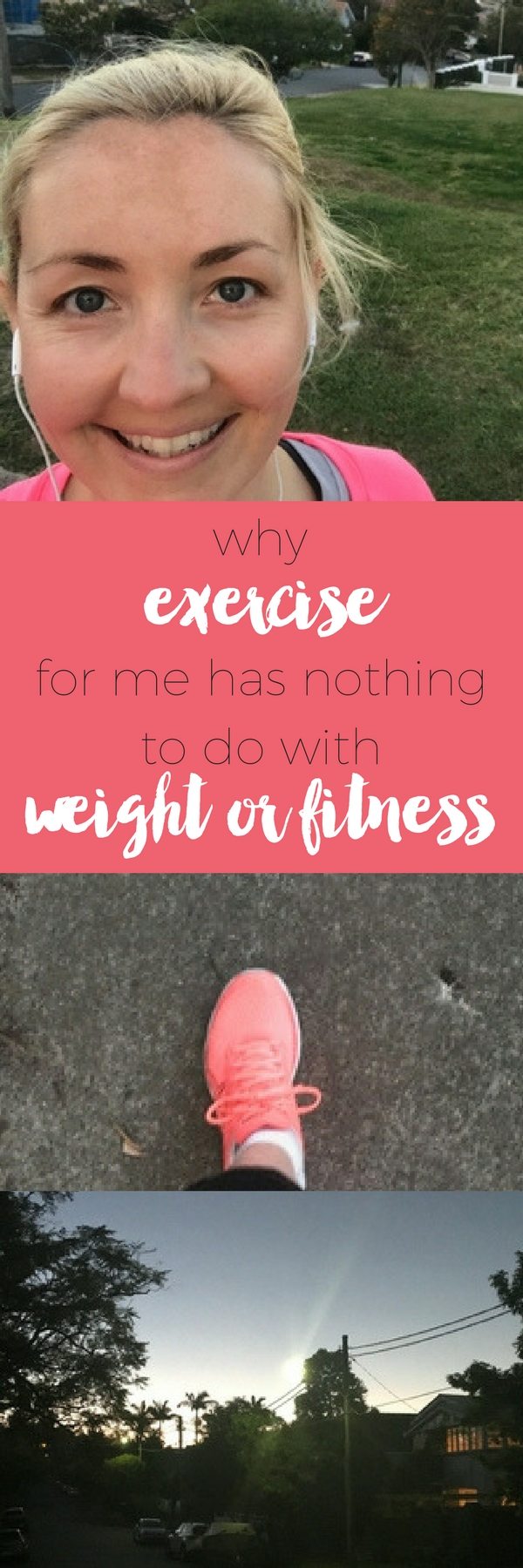 Why exercise for me has nothing to do with weight or fitness via www.clairekcreations.com anxiety mindfulness stress