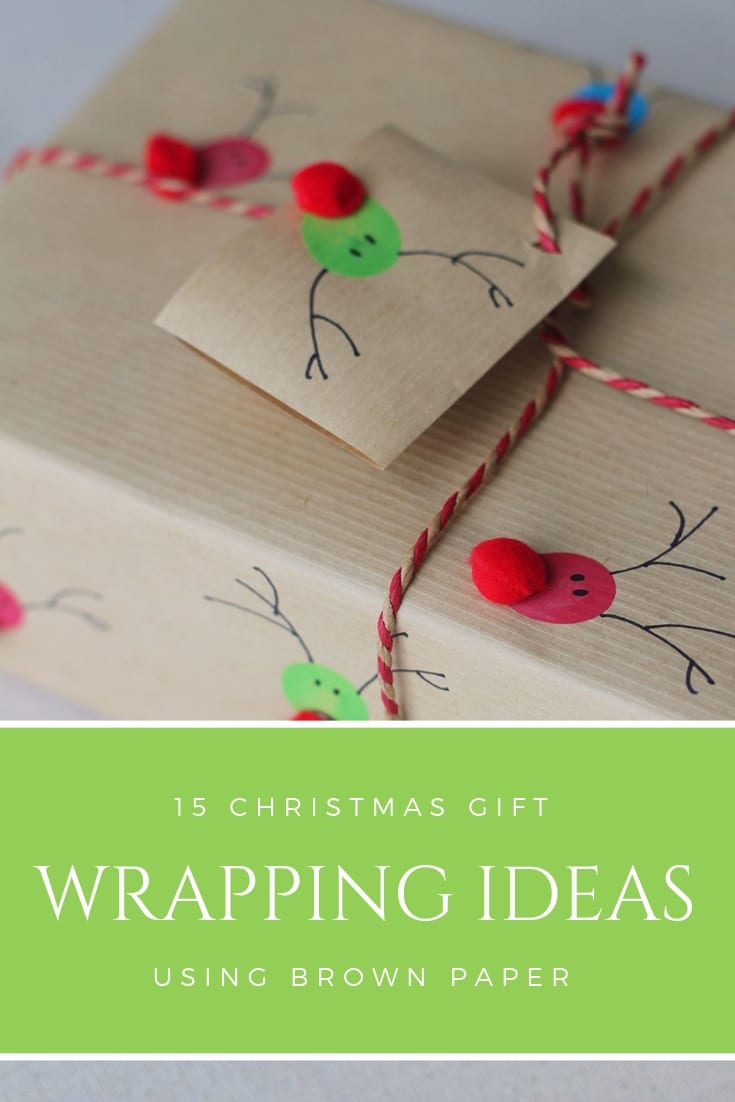 15 Christmas gift wrapping ideas using brown paper (3) Claire K Creations