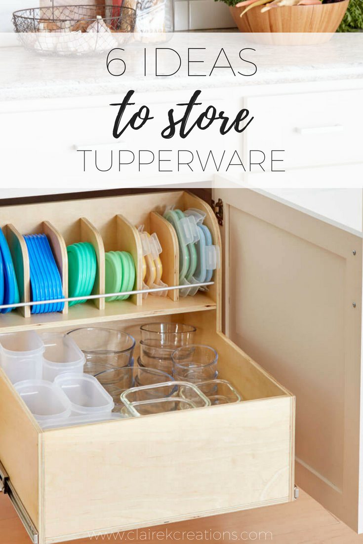 6 ideas to store tupperware in your kitchen so you don't lose the lids